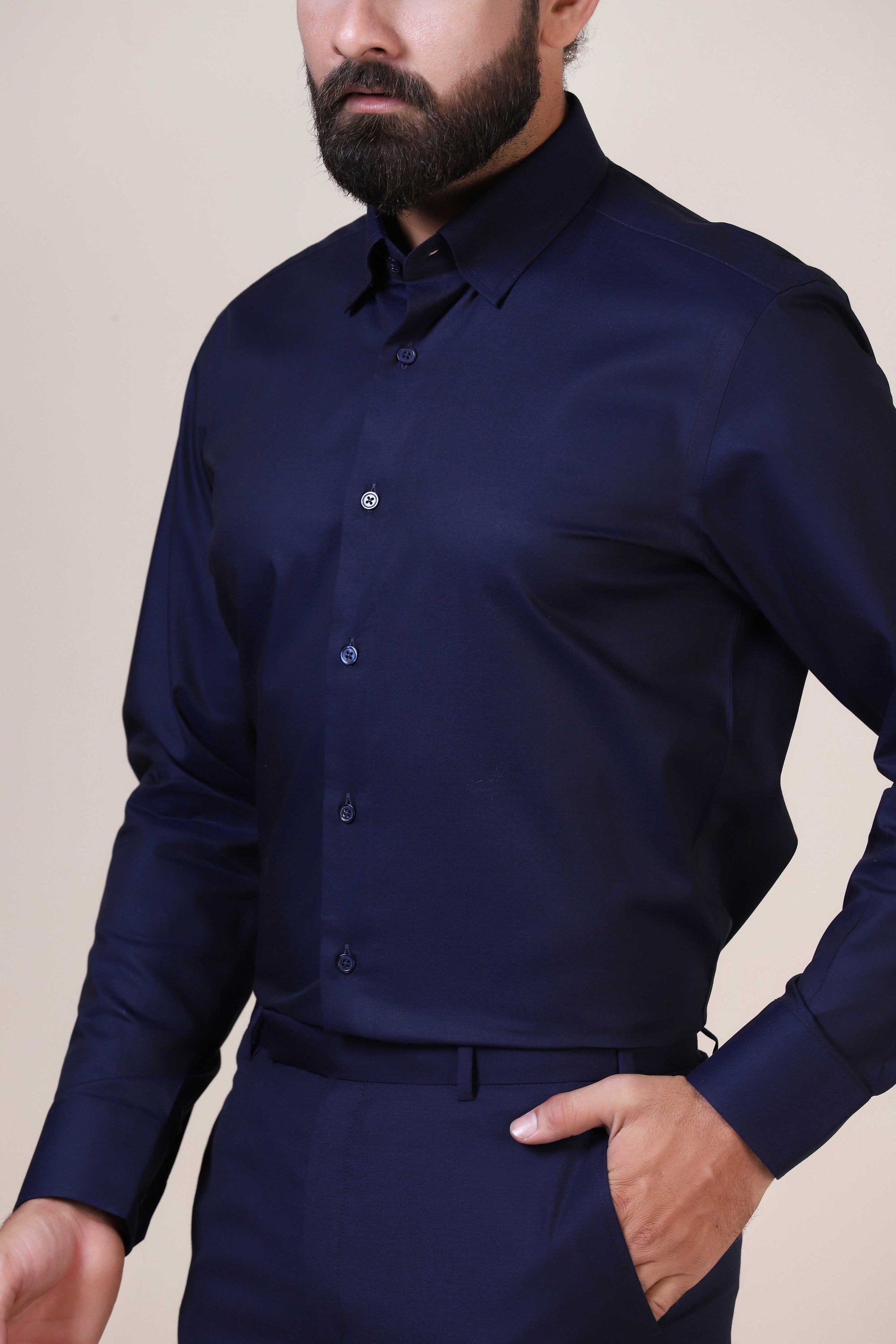 Basic Navy Shirts- timeless piece for your wardrobe. Shop Now!
