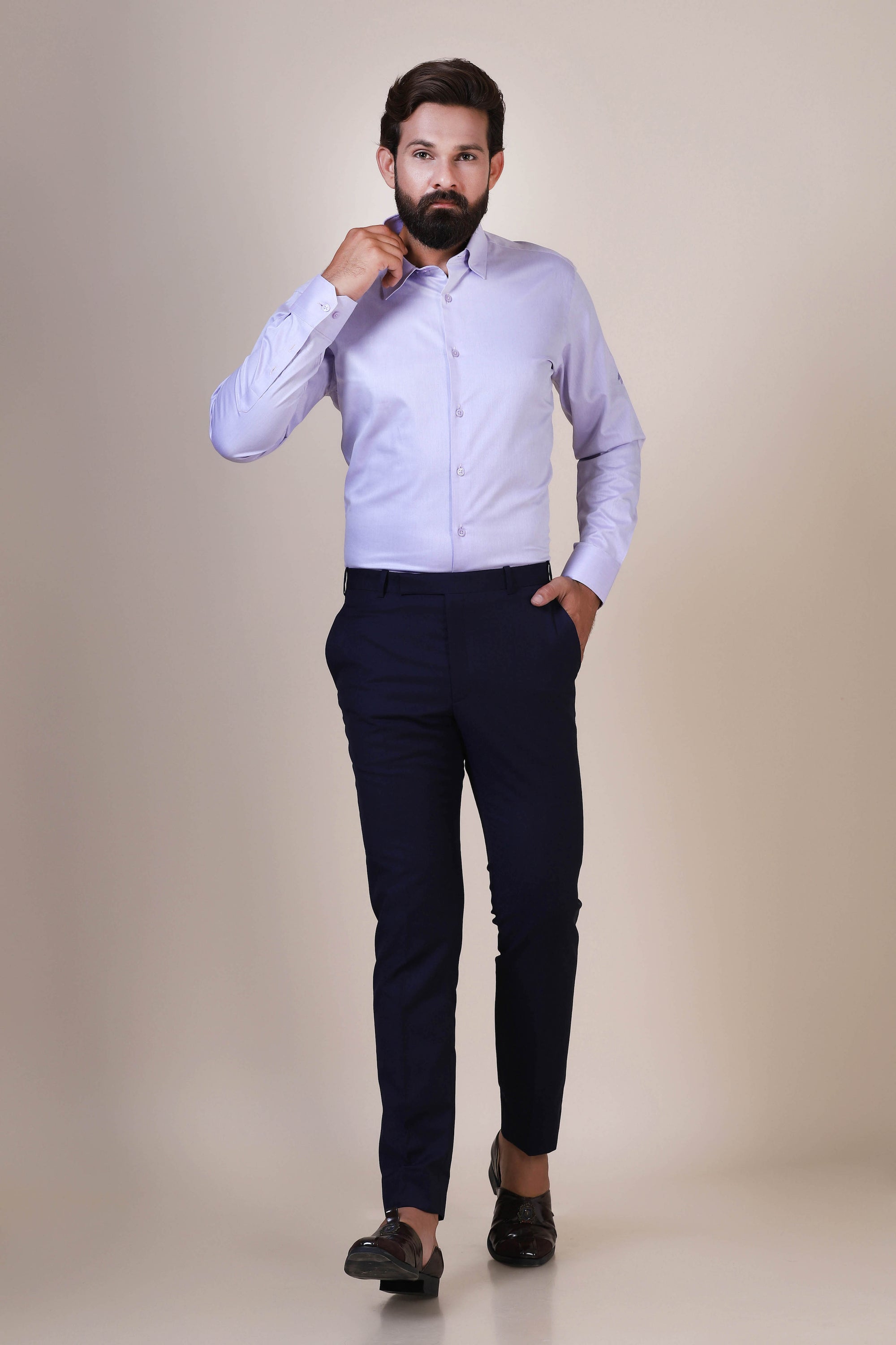 Stylish and chic Basic Lilac Shirt  for you. Shop Now!