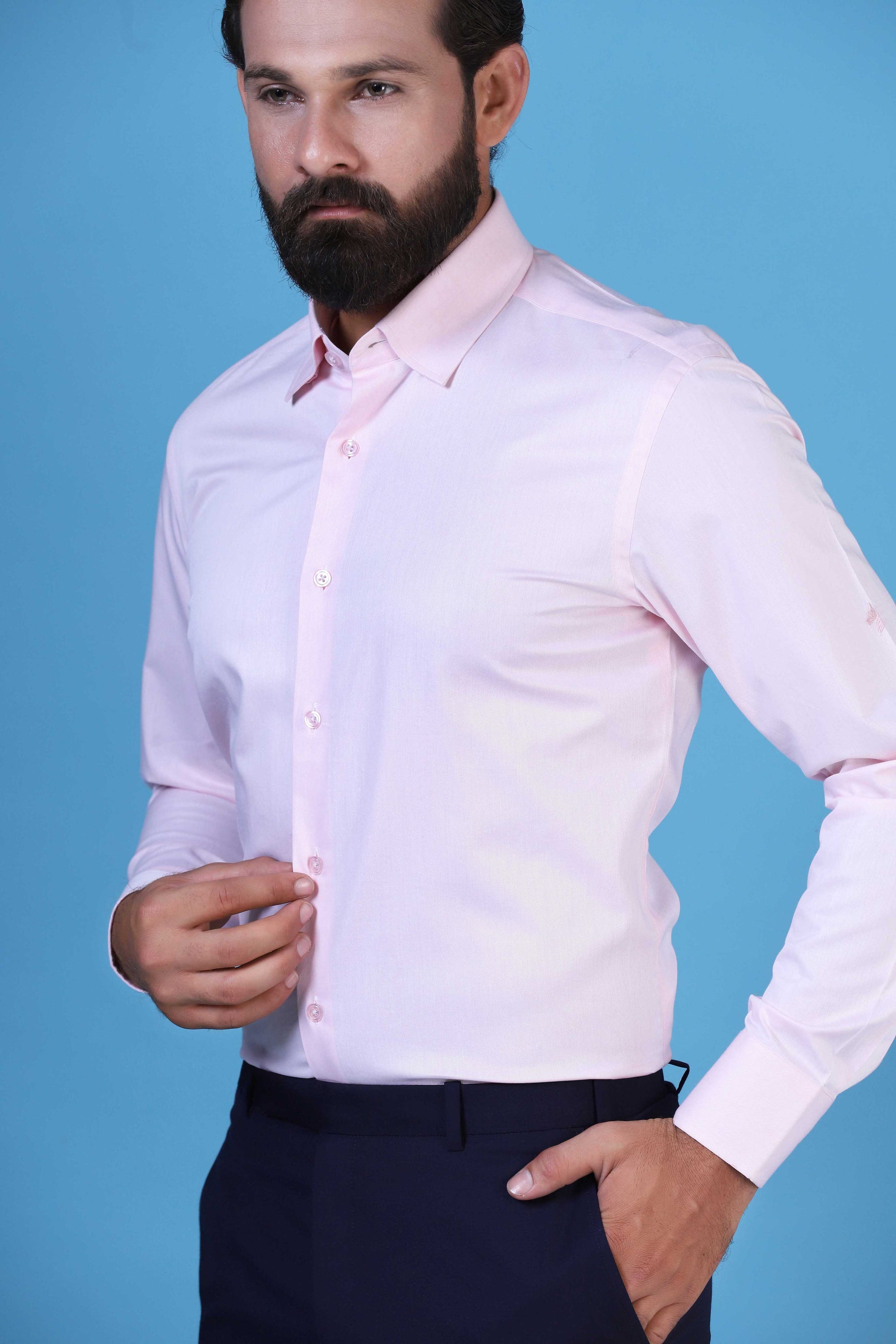Redefine fashion with this stunning Basic Pink Shirt, crafted for timeless elegance. Shop Now!