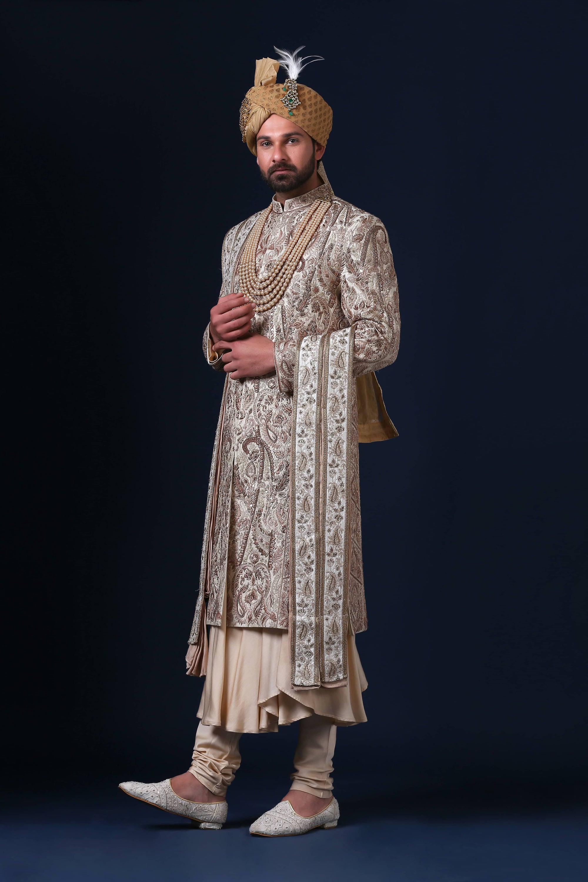That sherwani is pure royalty! You exude elegance with every step, like a maharaja. Shop Now!
